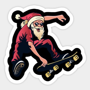 go skateboarding day with santa Sticker